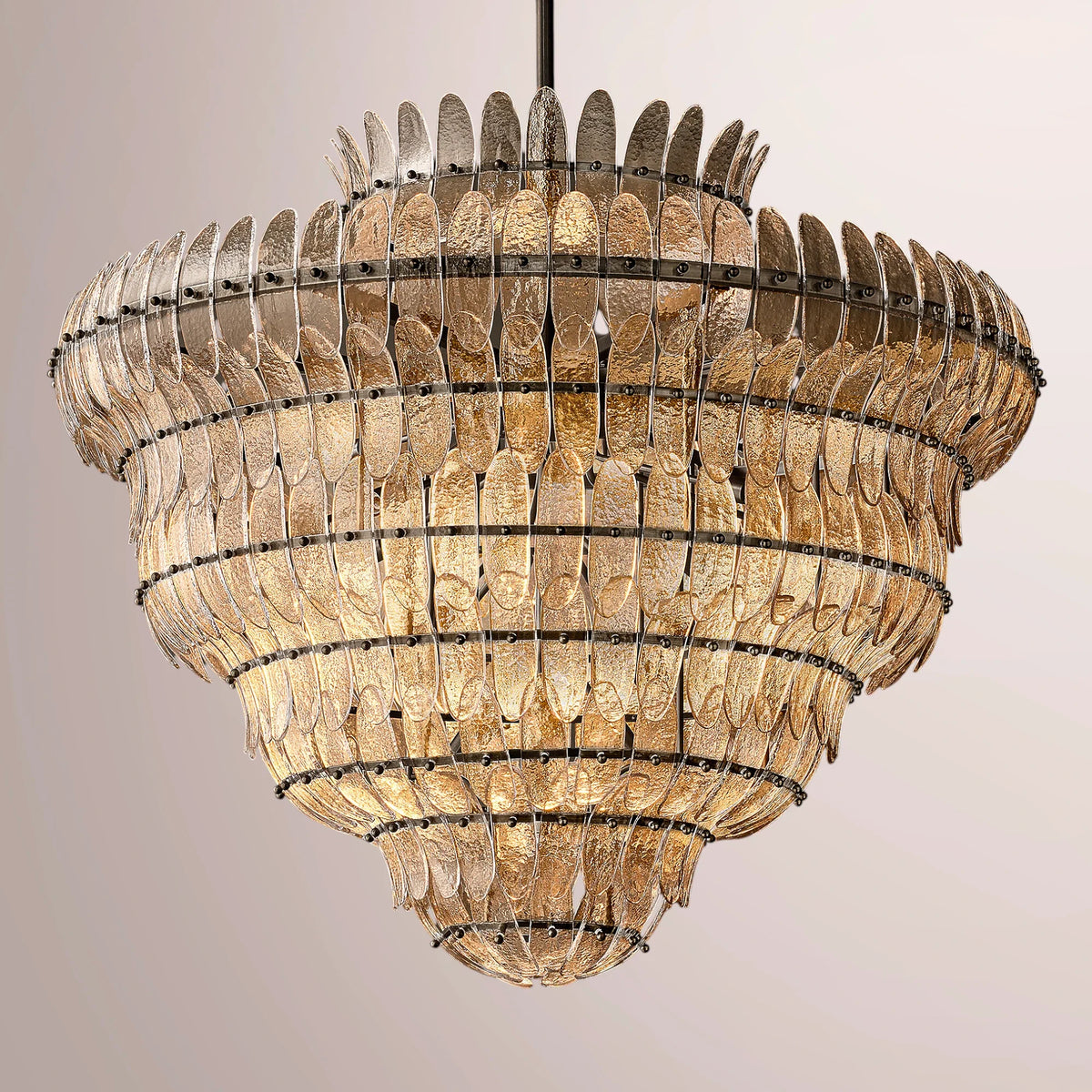 Amilar Clear Glass Round Chandelier