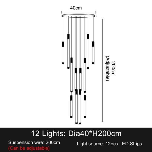 buyLa Barra Modern Staircase Foyer Chandelier - Morsale