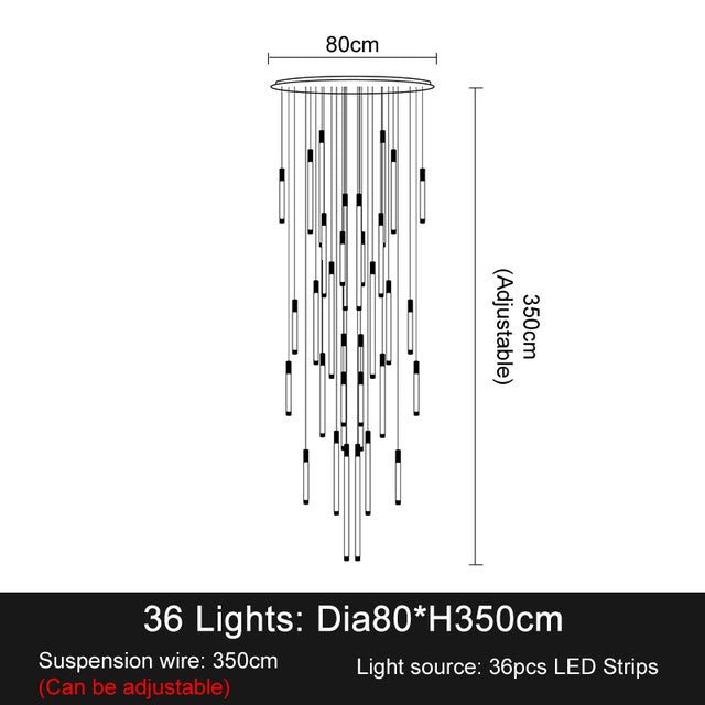 buyLa Barra Staircase Chandelier for Foyer - Morsale