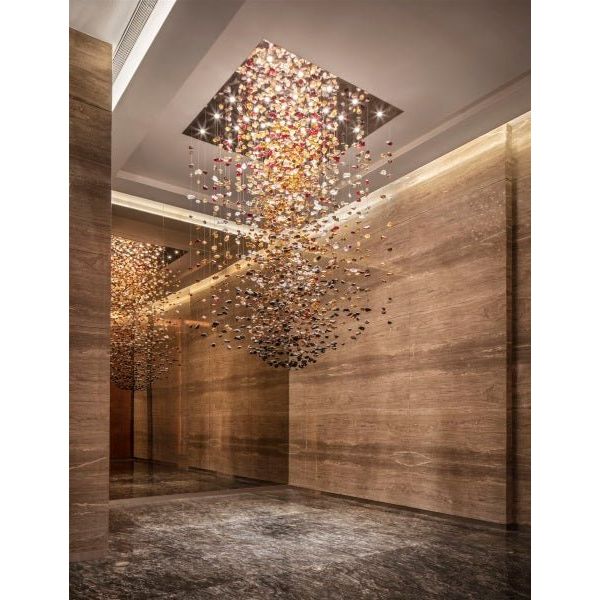 Rainfall Glass Gem Stone Chandelier-Chandelier-casivra-casivra