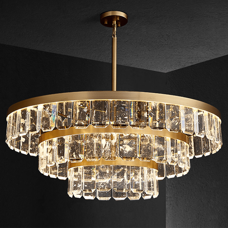 Rebecca Postmodern Multi Tier Crystal Chandelier - D 33.46"*H 11.81"casivra