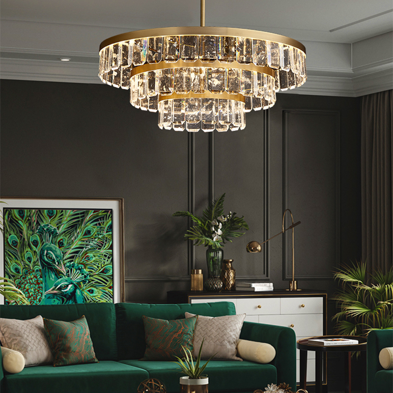 Rebecca Postmodern Multi Tier Crystal Chandelier - D 33.46"*H 11.81"casivra