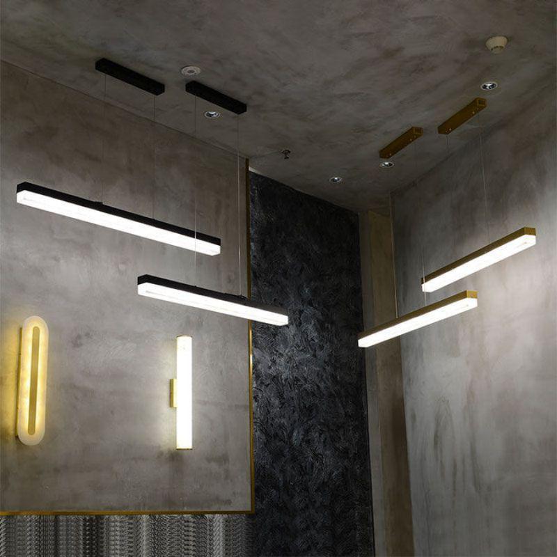 Rectus Alabaster Pendant Light - 39"LBrasscasivra