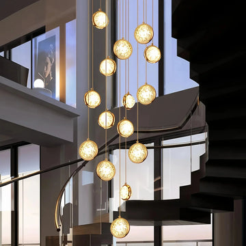 Reina Crystal Long Chandelier - 8 Lights 15.75" D x 78.74" Hcasivra
