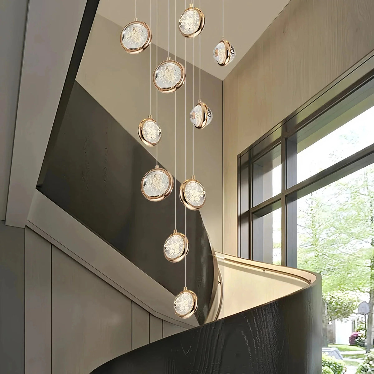 Reina Crystal Long Chandelier - 21 Lights: 23.62" D x 137.8" Hcasivra