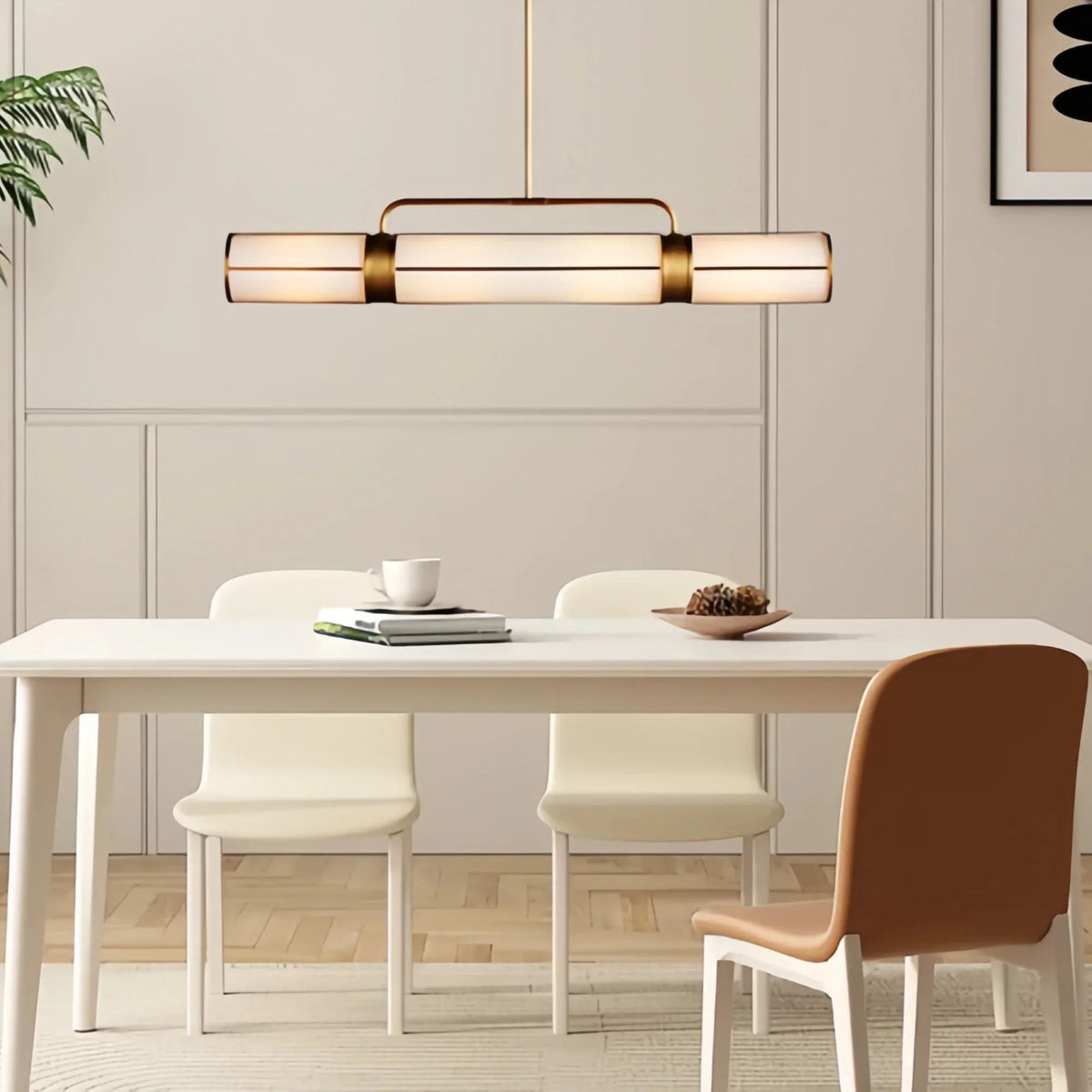 Redmond Linear Chandelier 54"62"72" in black - modern dining room lighting
