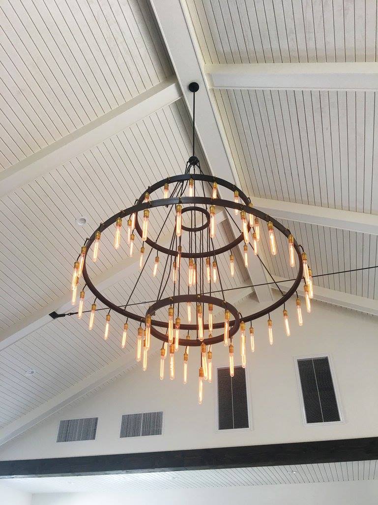 Retro - Inspired Metal Pendant Light Chandelier for Living Room/Bedroom/Staircase/Villa - D39.4"*H47.2"BlackWarm Lightcasivra