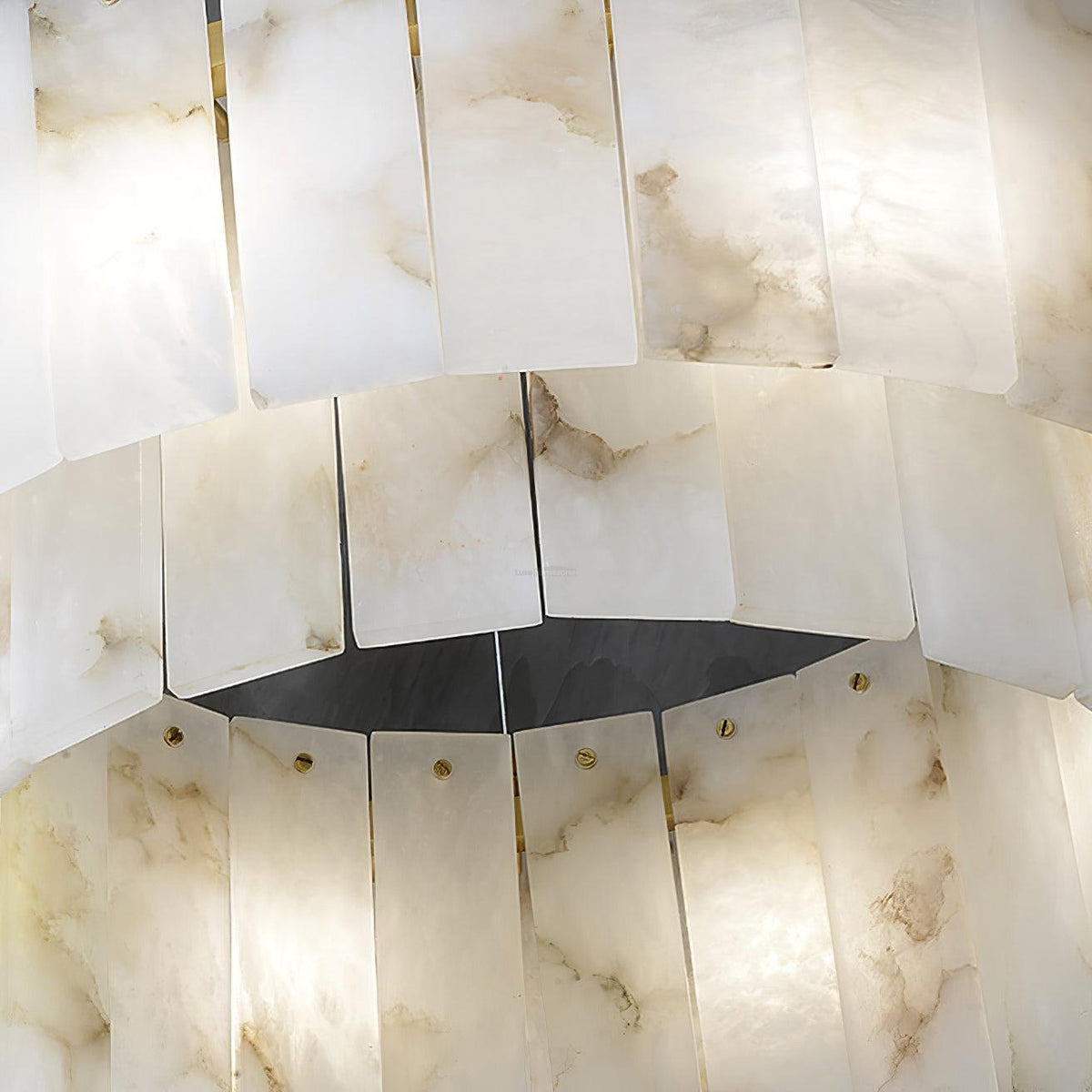 Rock Alabaster Chandelier 23.6" 31.4" - 23.6" x H 59"/ Dia 60cm x H 150cmBrass & White Alabastercasivra