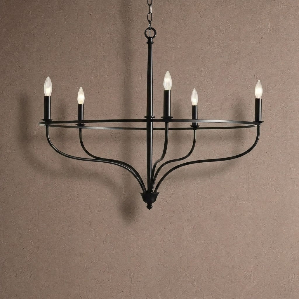 Rowena Round Chandelier - Blackcasivra
