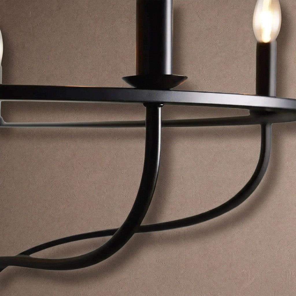 Rowena Round Chandelier - Blackcasivra