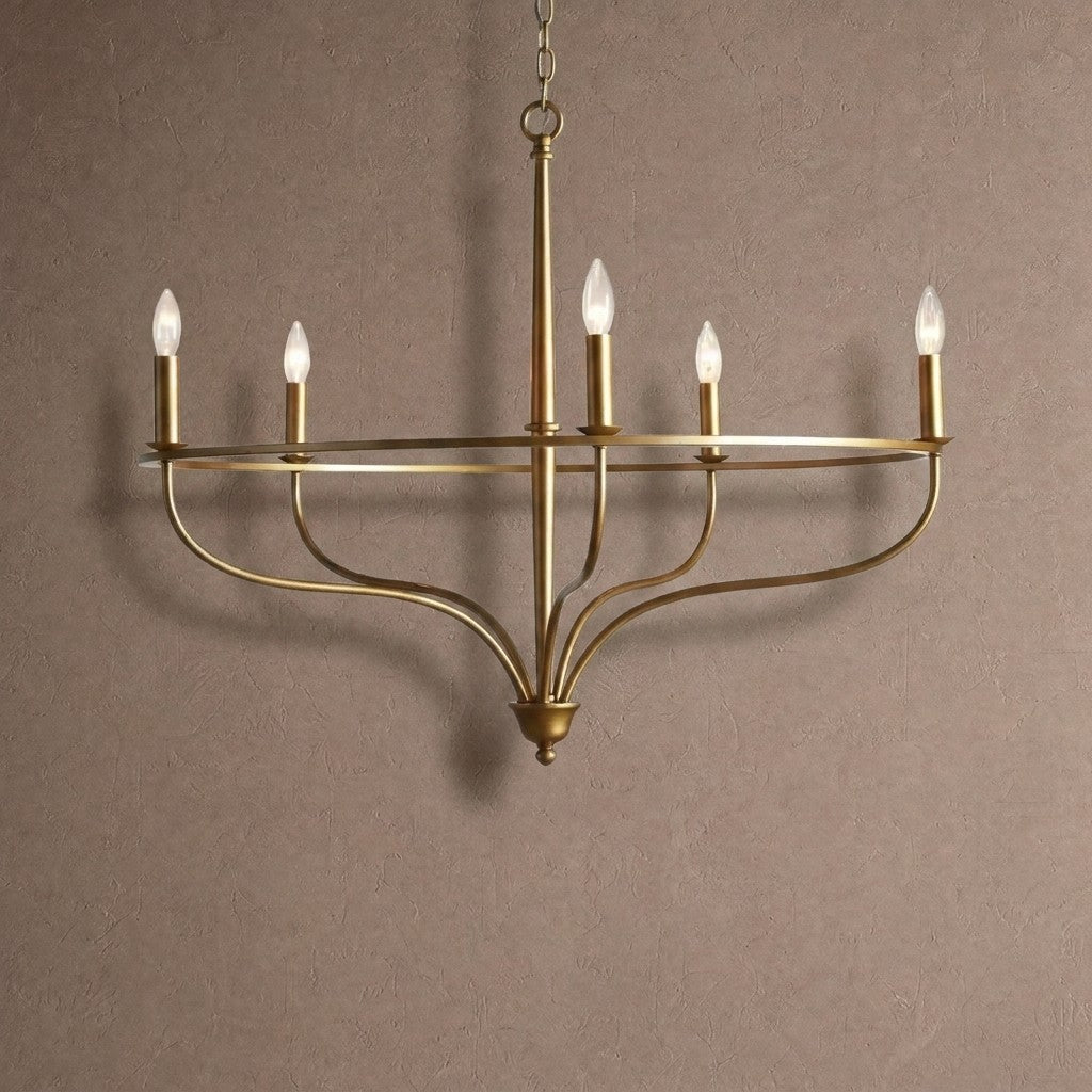 Rowena Round Chandelier - Brasscasivra