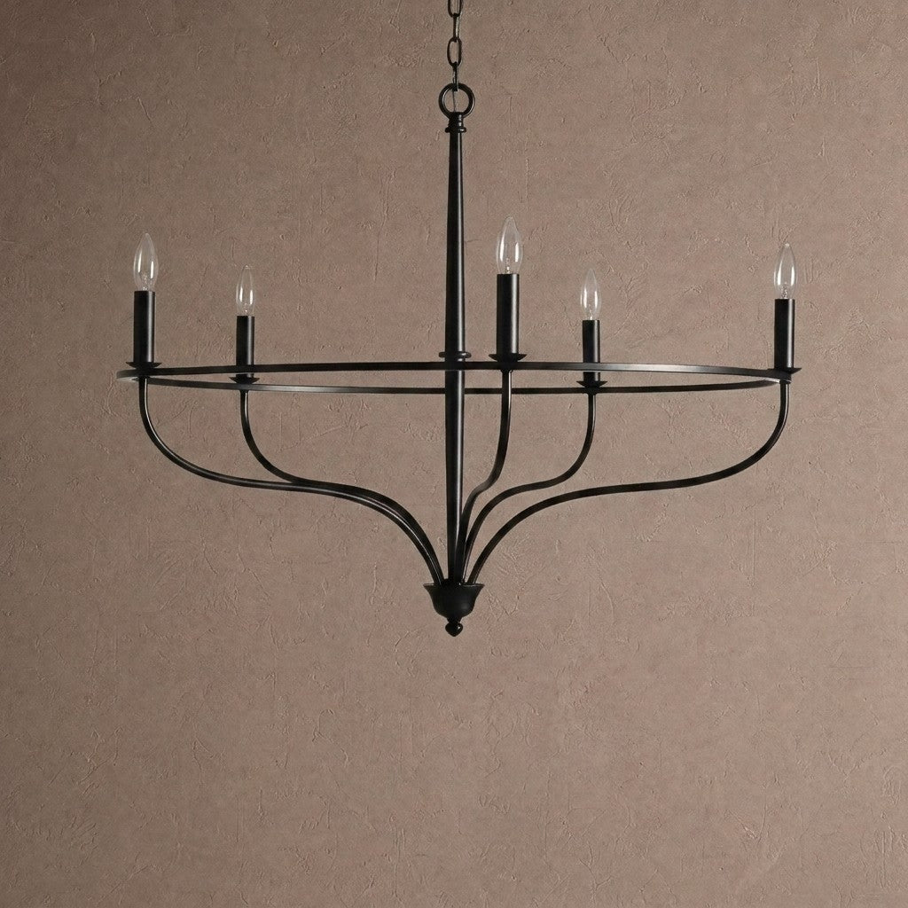 Rowena Round Chandelier - Blackcasivra