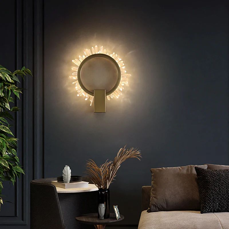 Rose Rock Crystal Ring-wall-sconce-modern-wall-fixture - Smallcasivra