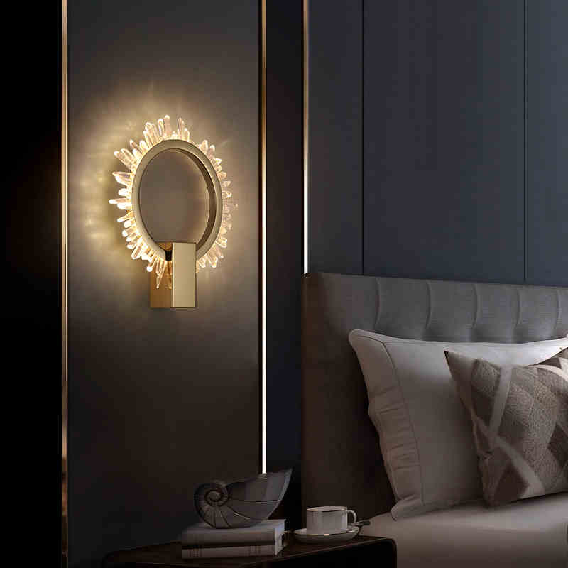 Rose Rock Crystal Ring-wall-sconce-modern-wall-fixture - Largecasivra