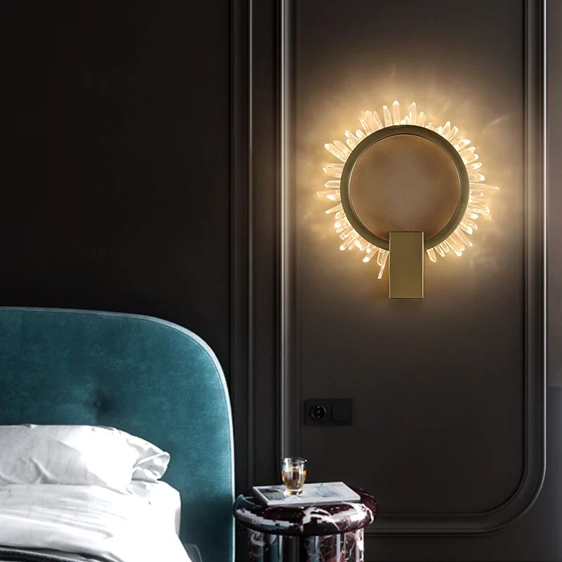 Rose Rock Crystal Ring-wall-sconce-modern-wall-fixture - Largecasivra
