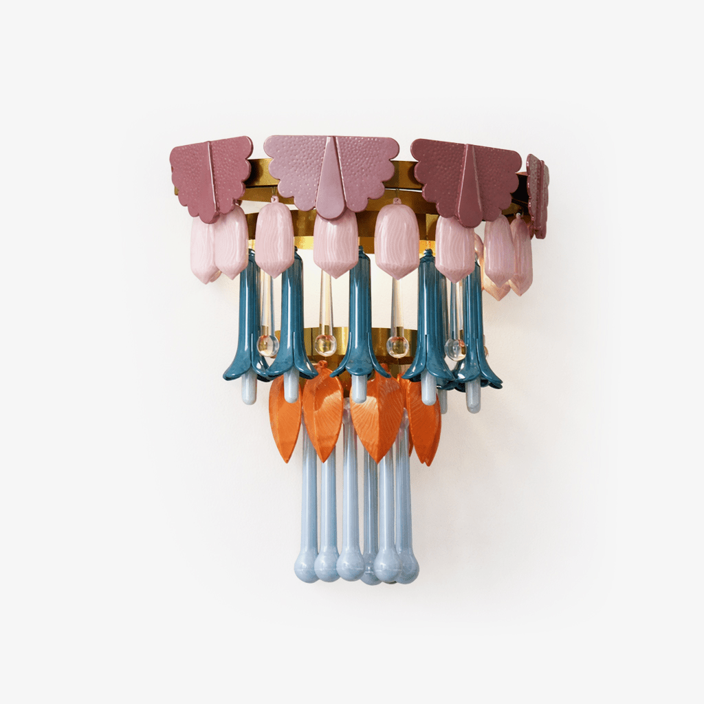 Roselle Ceramic Murano-Style Fringe Wall Lamp - ∅ 16.9" x H 18.5"Colorfulcasivra