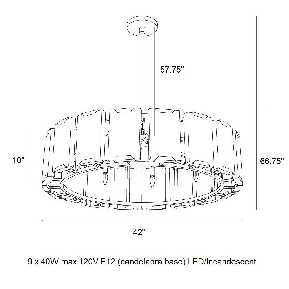 Rovira Alabaster Chandelier - casivra