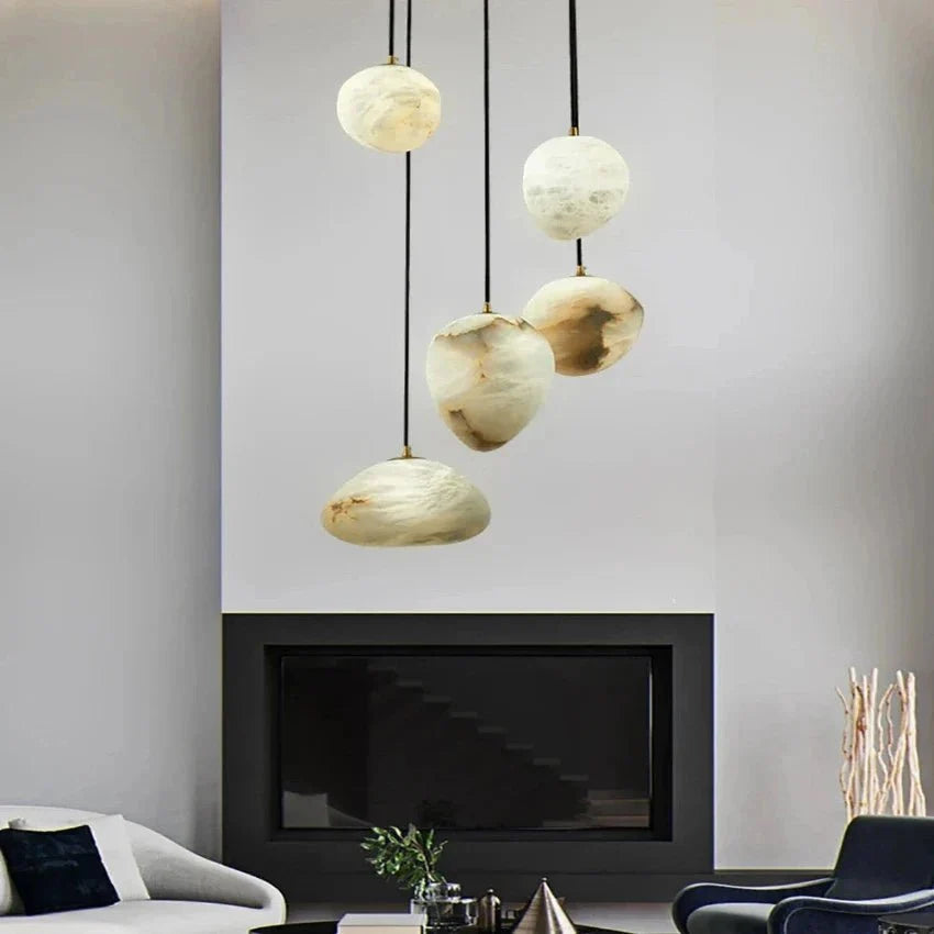 Sage Marble Chandelier - 3 Lightscasivra