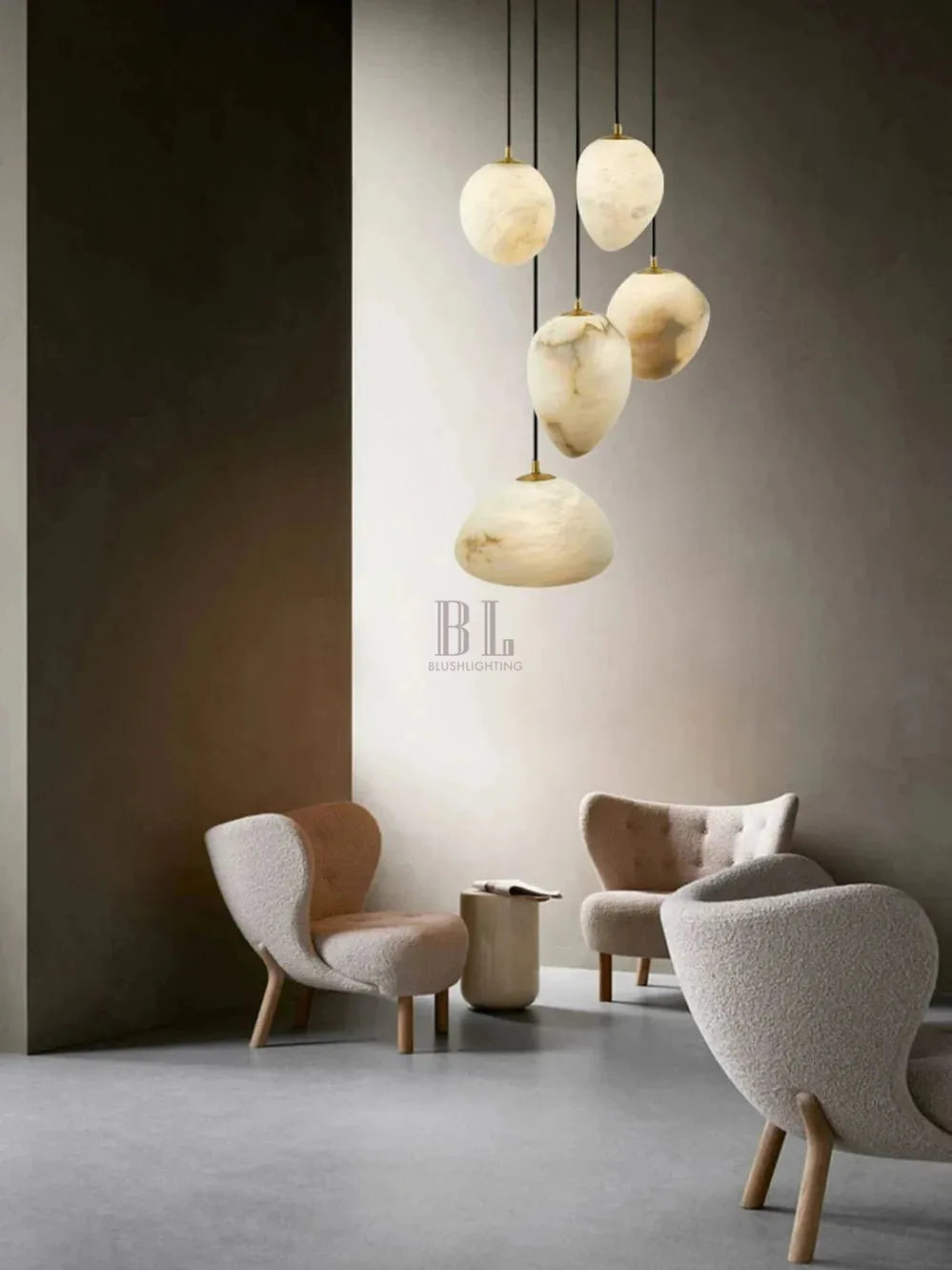 Sage Marble Chandelier - 3 Lightscasivra