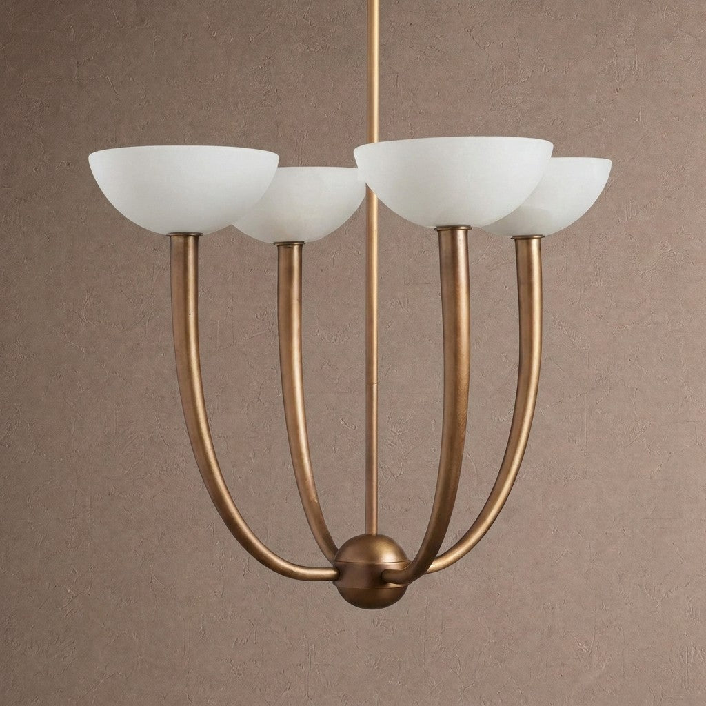 Saguaro Alabaster Chandelier - 22"Brasscasivra