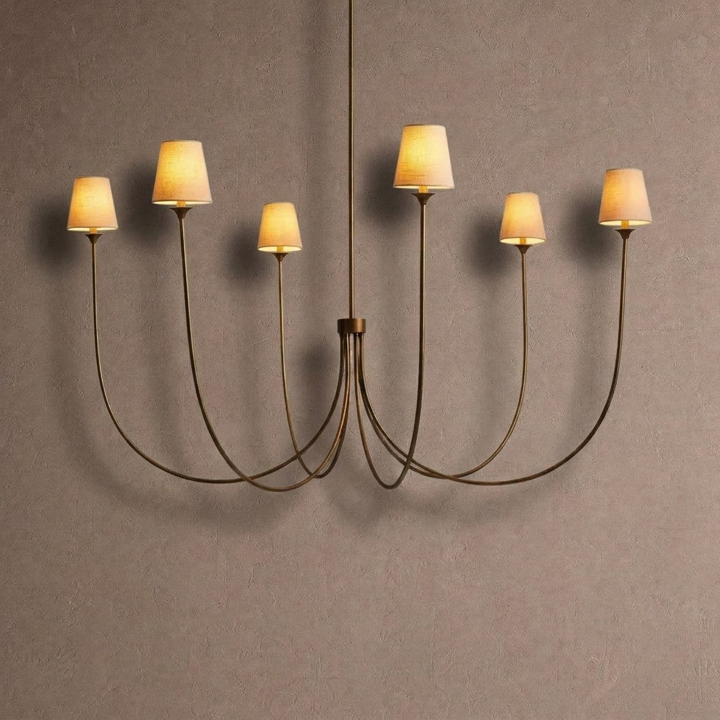 Saige Round Chandelier - Brass68"casivra