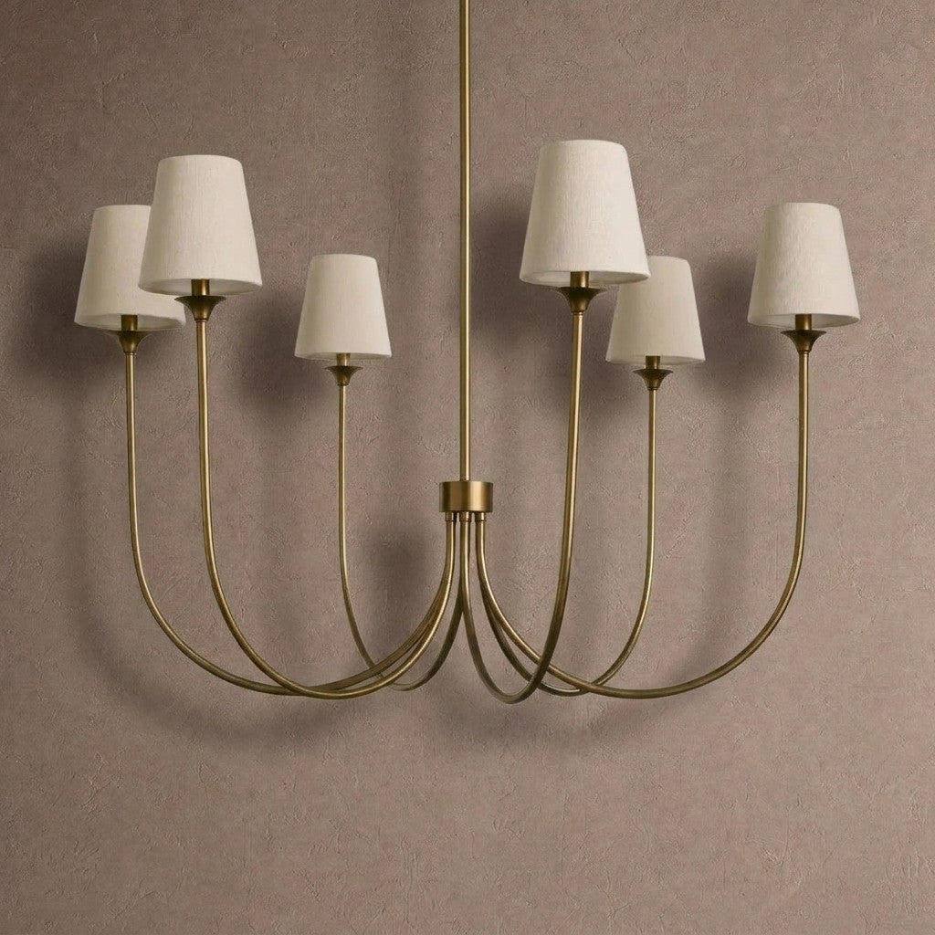 Saige Round Chandelier - Brass42"casivra