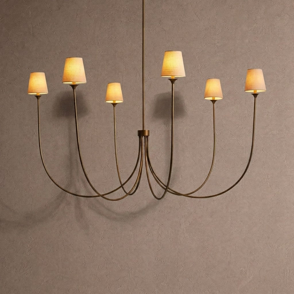 Saige Round Chandelier - Brass55"casivra