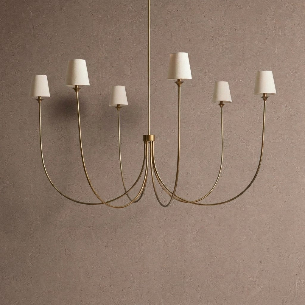 Saige Round Chandelier - Brass68"casivra