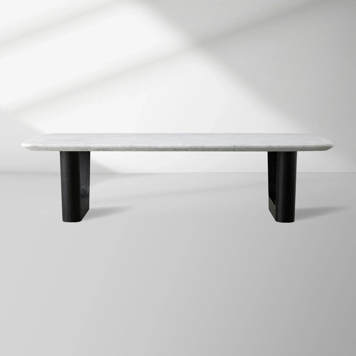 Saint Germain Stone Coffee Table with Rennes Base in Natural Stone