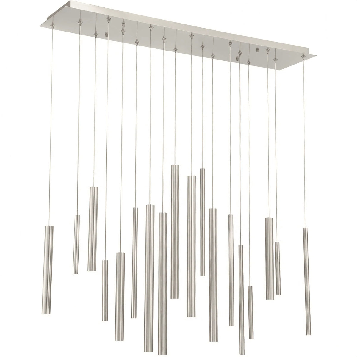 Santana Modern Linear Multi Light Pendant for Kitchen Island - 42"L x 10"W x 1.25"HSatin Nickelcasivra