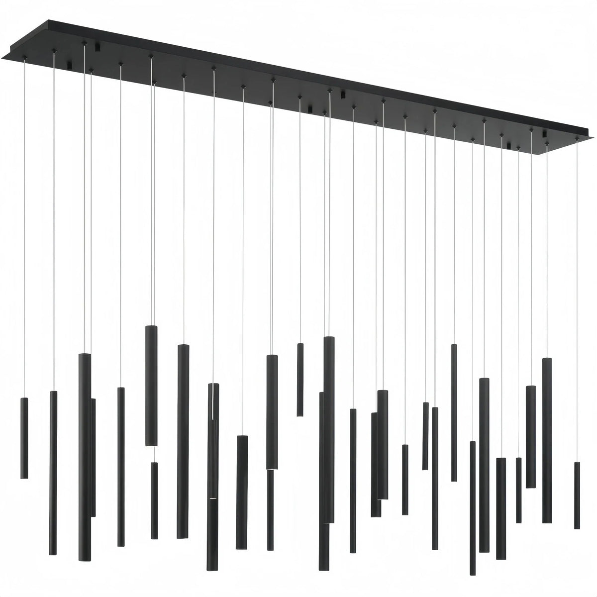 Santana Modern Linear Multi Light Pendant for Kitchen Island - 70.75"L x 8.75"W x 1.25"HBlackcasivra