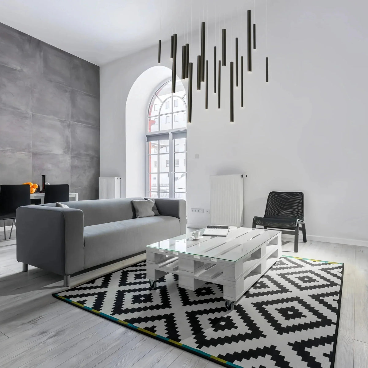 Santana Modern Linear Multi Light Pendant for Kitchen Island - 42"L x 10"W x 1.25"HAntique Brasscasivra