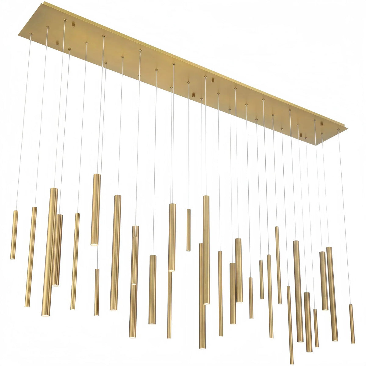Santana Modern Linear Multi Light Pendant for Kitchen Island - 70.75"L x 8.75"W x 1.25"HAntique Brasscasivra