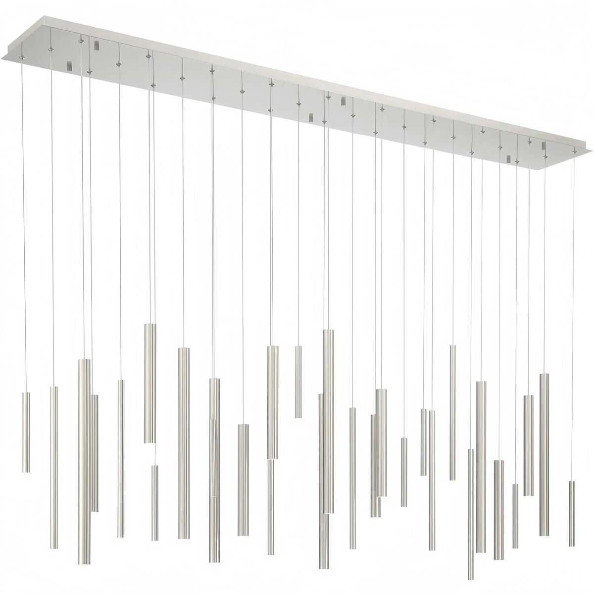 Santana Modern Linear Multi Light Pendant for Kitchen Island - 70.75"L x 8.75"W x 1.25"HSatin Nickelcasivra