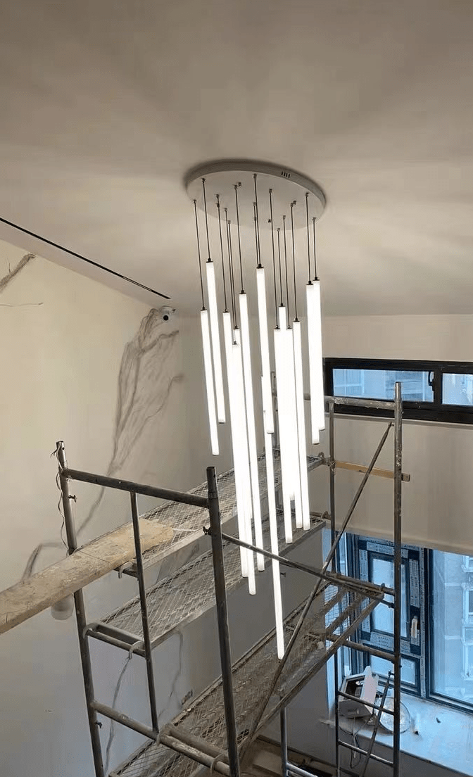 Scandinavia Minimalist White Pendant Light for Bedside/Dining Room/Staircase - One Single: SWarm Lightcasivra