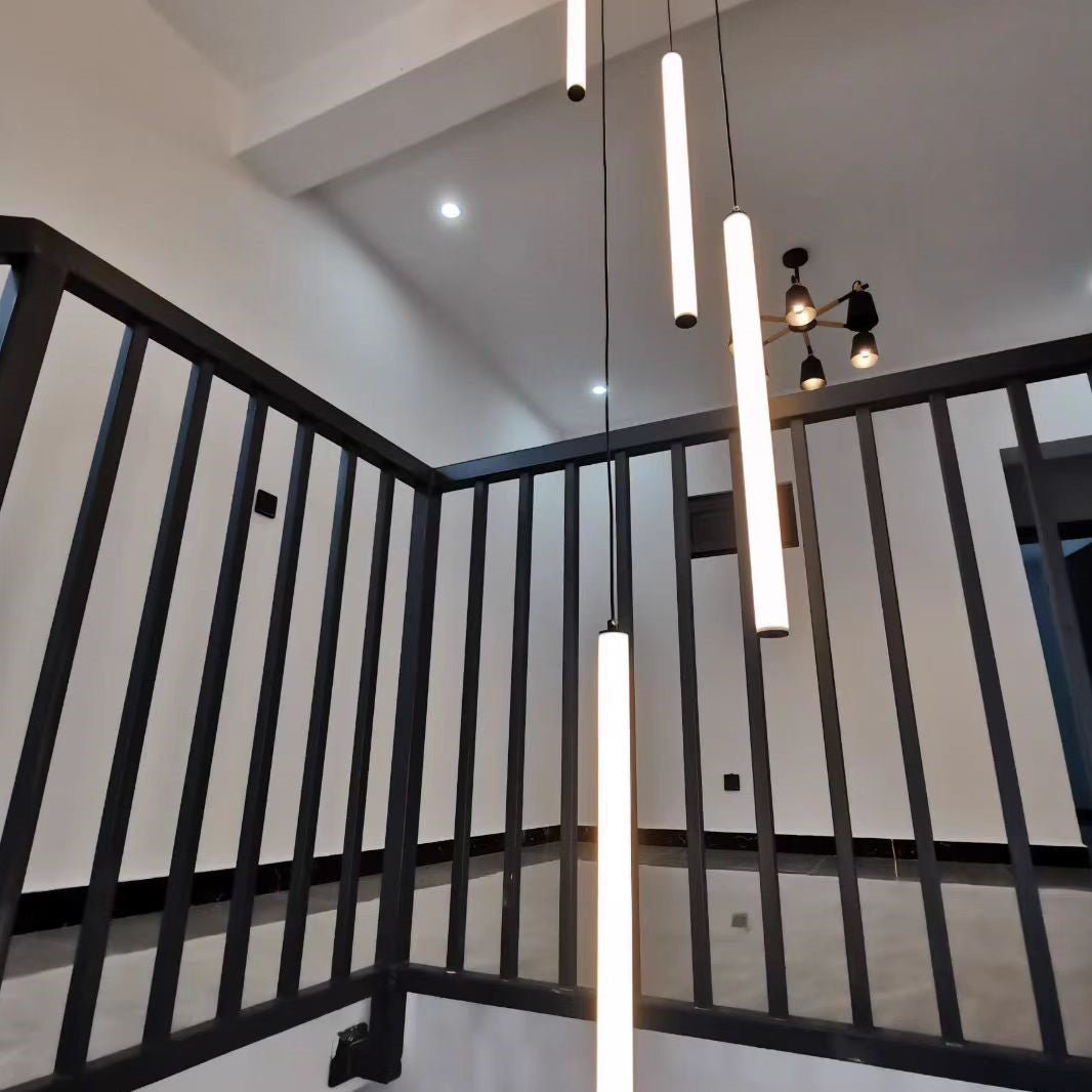 Scandinavia Minimalist White Pendant Light for Bedside/Dining Room/Staircase - 5 Lights: SWarm Lightcasivra