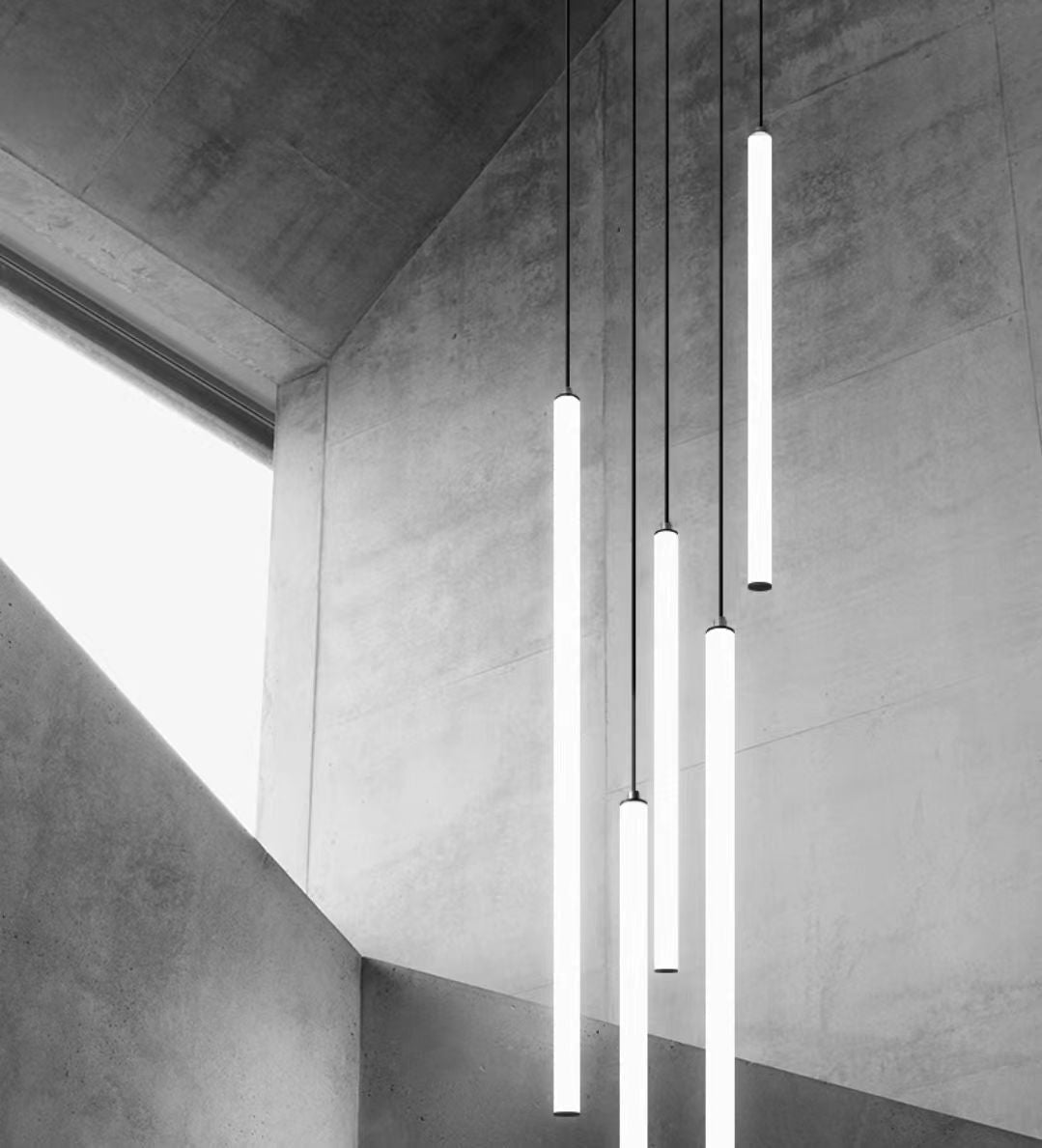 Scandinavia Minimalist White Pendant Light for Bedside/Dining Room/Staircase - One Single: SWarm Lightcasivra