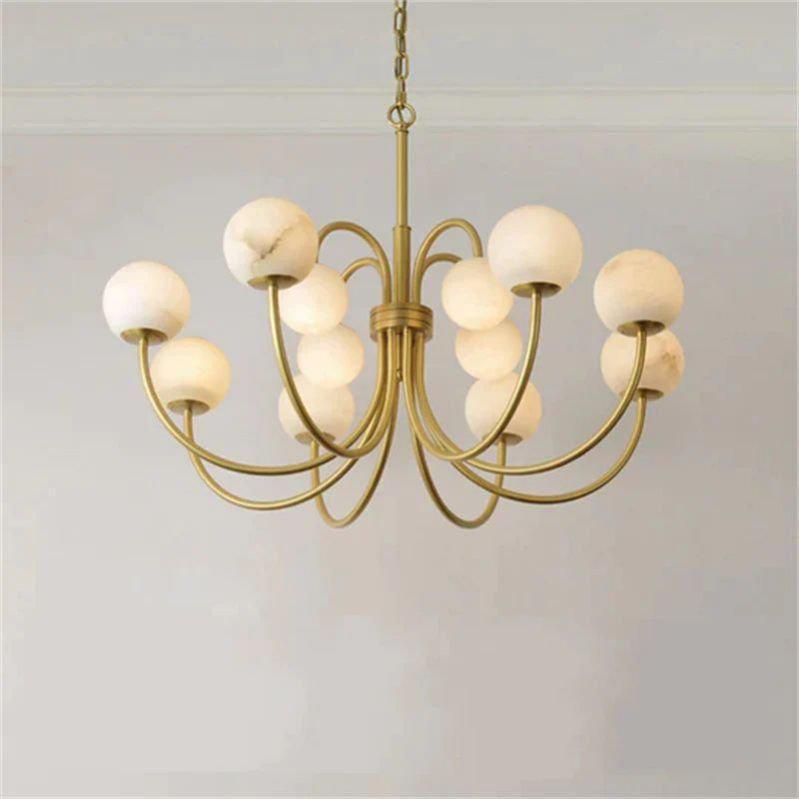 Sefet Alabaster Chandelier Light - Upward 24.4" x 33.5" / 62 x 85cmcasivra