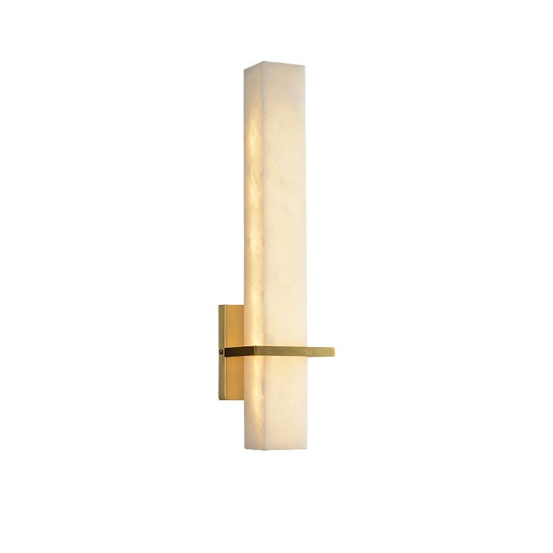 Serene Modern Alabaster Linear Wall Sconce - casivra