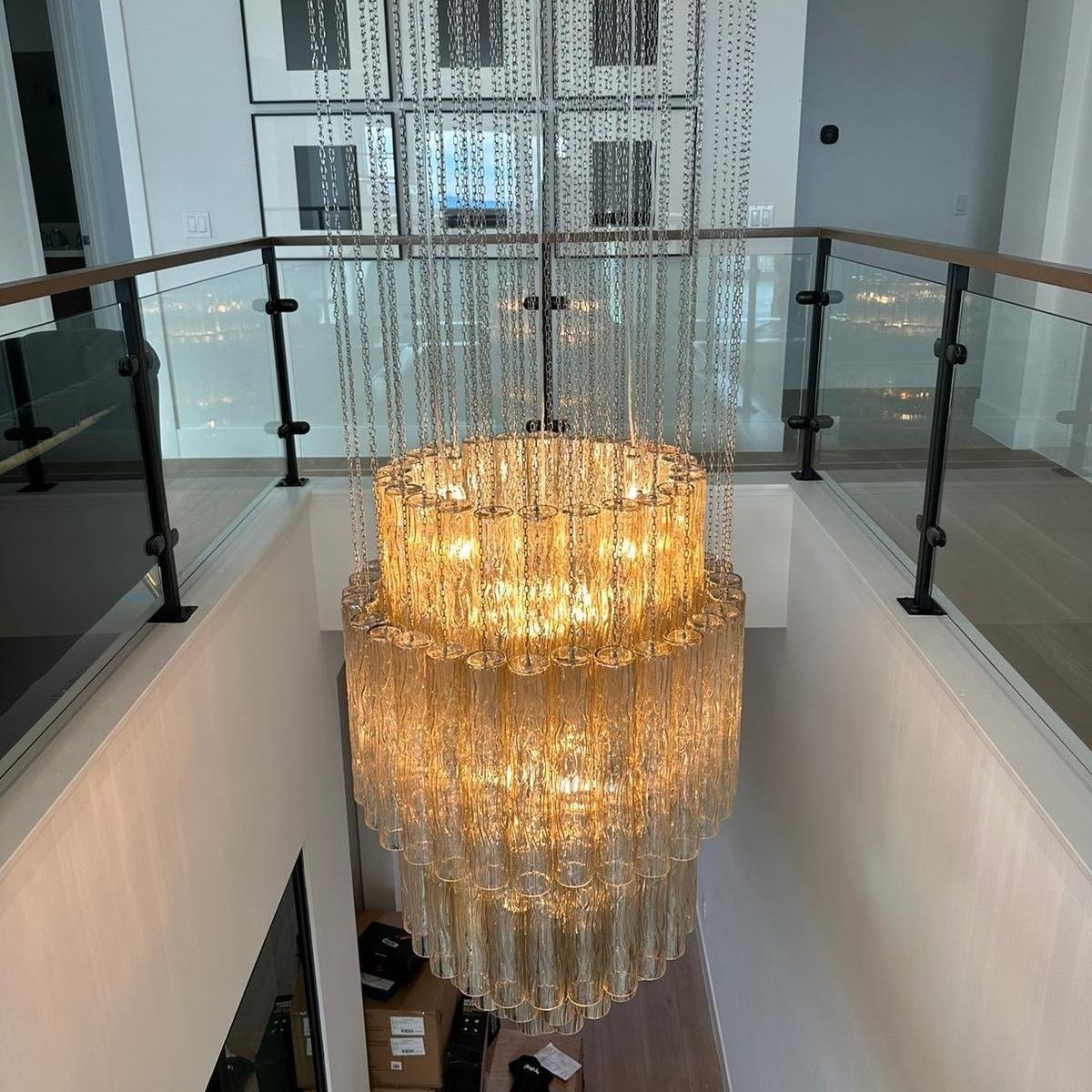 Serenella Round Chandelier for Foyer/Entry-casivra-casivra