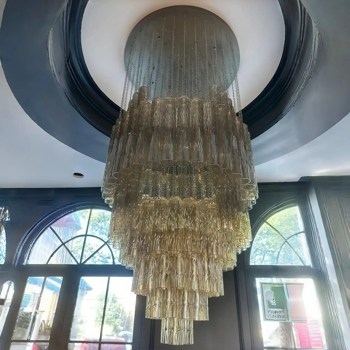 Serenella Round Chandelier for Foyer/Entry-casivra-casivra