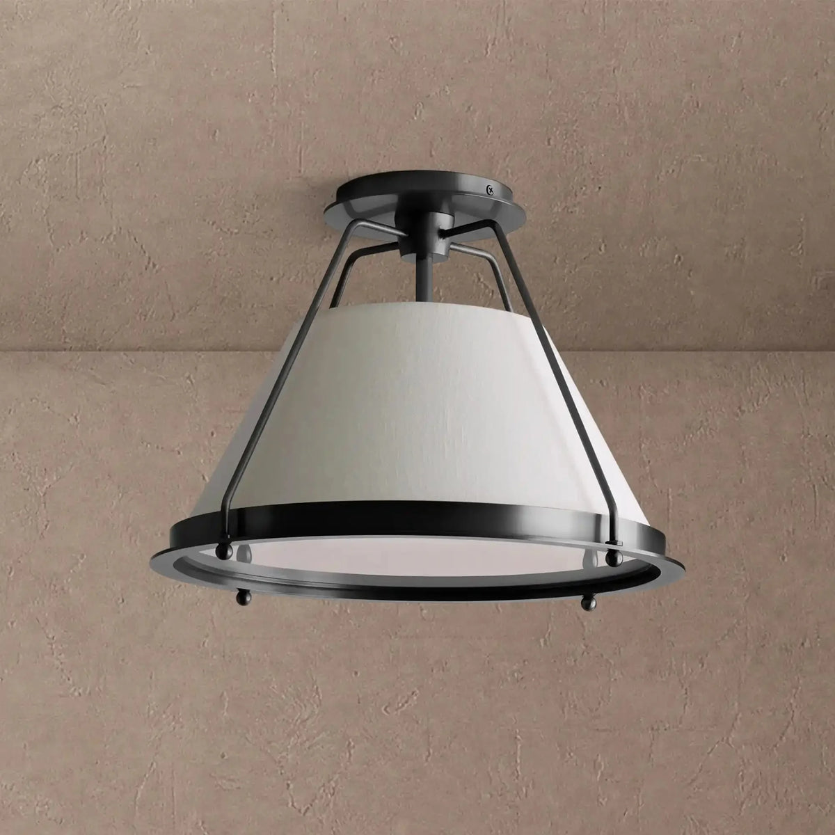 Stanton Flush Mount - Black15"casivra