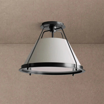 Stanton Flush Mount - Black15"casivra