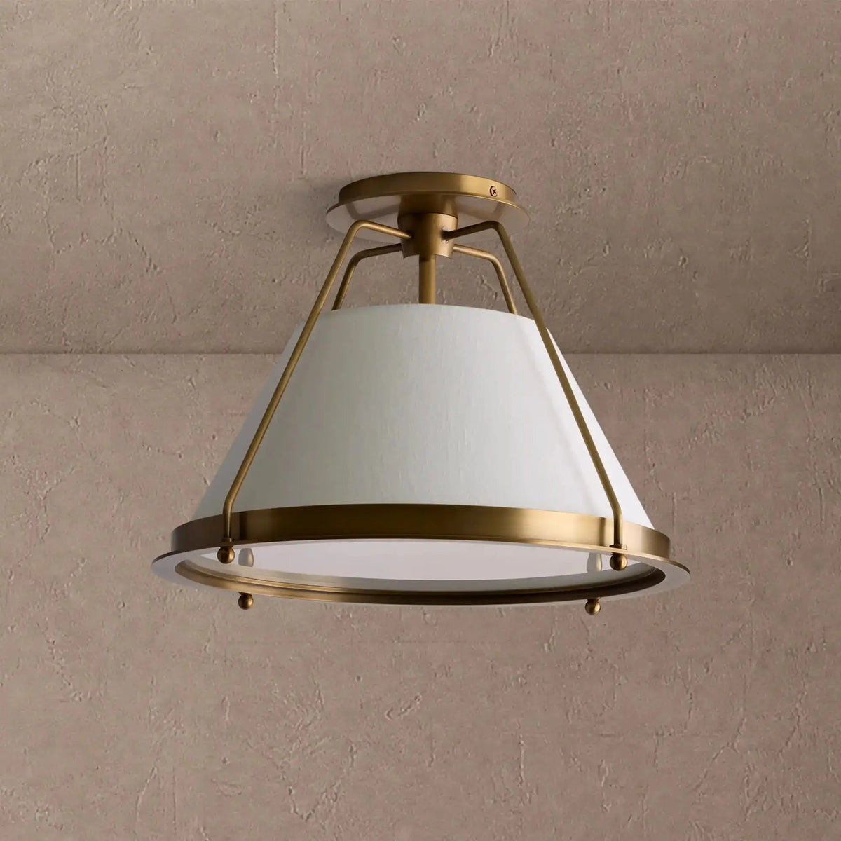 Stanton Flush Mount - Brass15"casivra