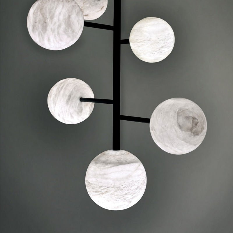 Sian Modern Sphere Delight - Modern Artistic Alabaster Pendant Light - casivra