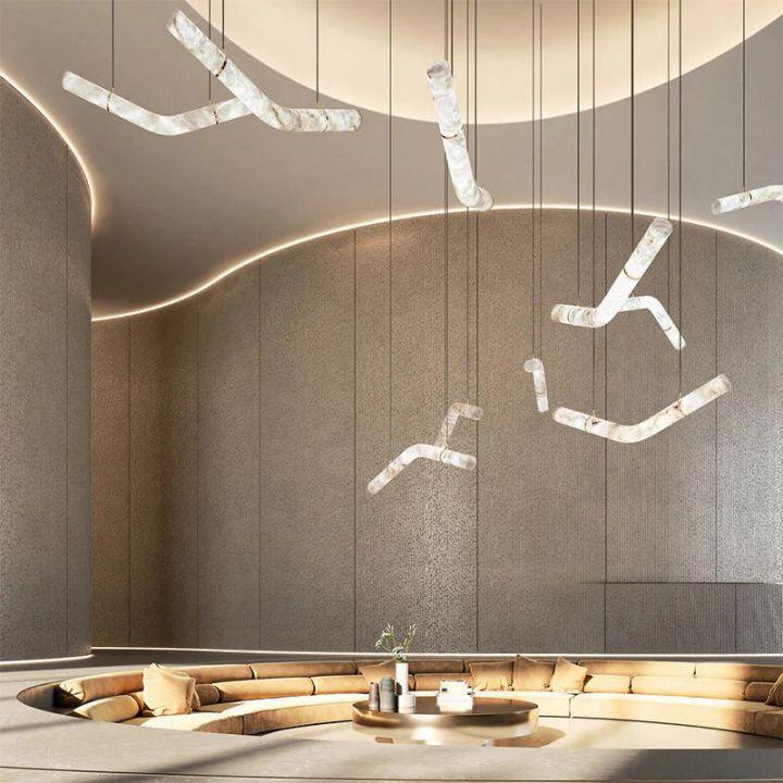 Simplicity Alabaster Pendant Lights - AL39.4"casivra
