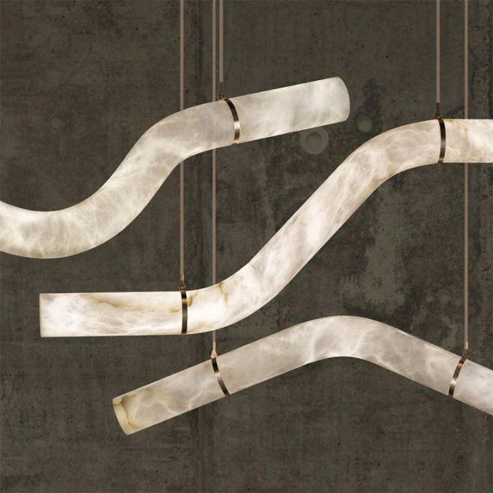 Simplicity Alabaster Pendant Lights - AL39.4"casivra