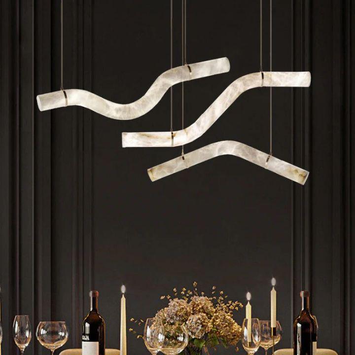 Simplicity Alabaster Pendant Lights - AL39.4"casivra