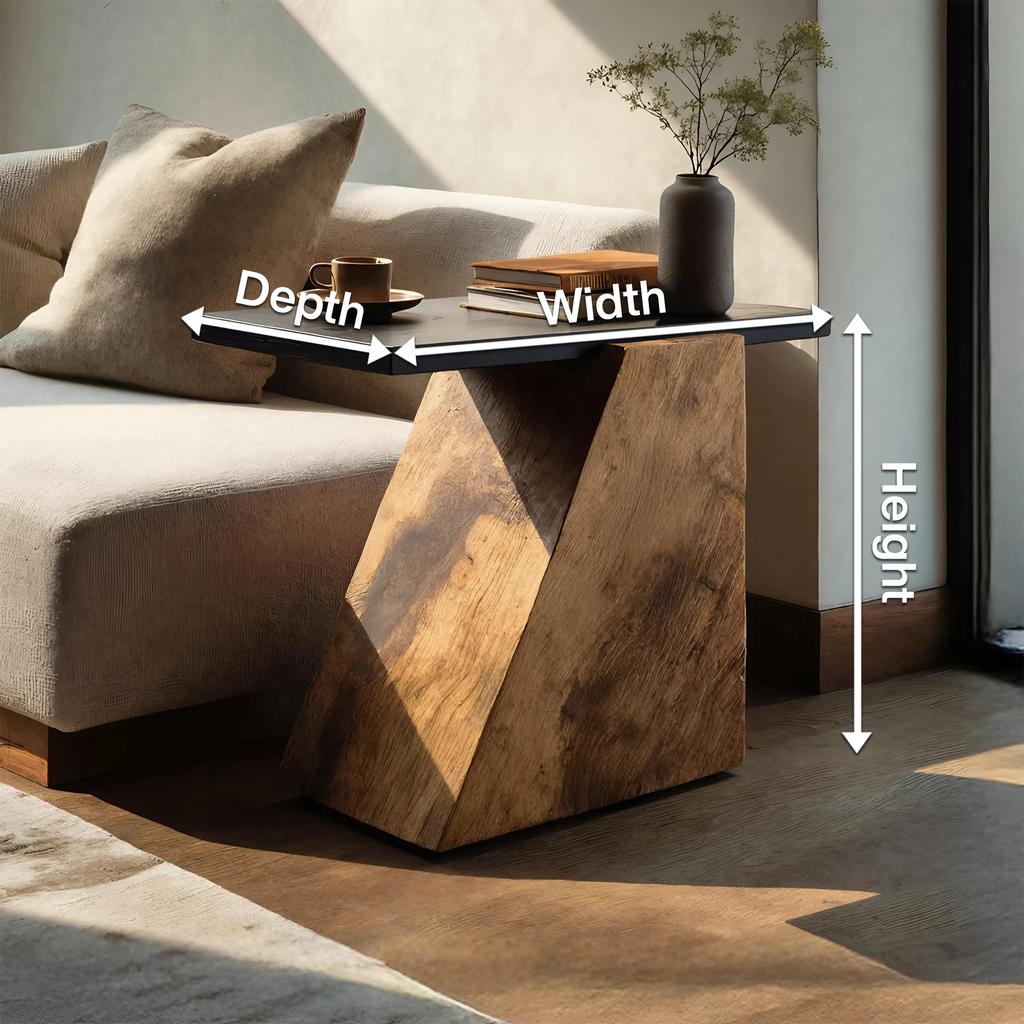 Modern Wooden Side Table For Luxury Living Room Design