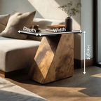 Modern Wooden Side Table For Luxury Living Room Design